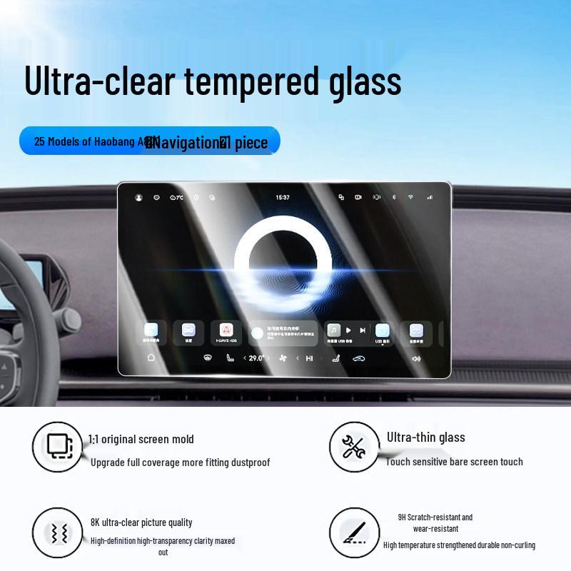 Haopai A800 Tempered Film: Protective Screen & Interior Trim for 25 Models