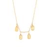 CARLIDANA Personality DIY Number Stainless Steel Digital Gold Plated Pendant Charm Necklace Accessories Jewelry Making Women Men