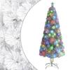 VidaXL Pre-lit Artificial Christmas Tree, Christmas Tree with LEDs, Holiday Decoration, Indoor Party Ornament 328452