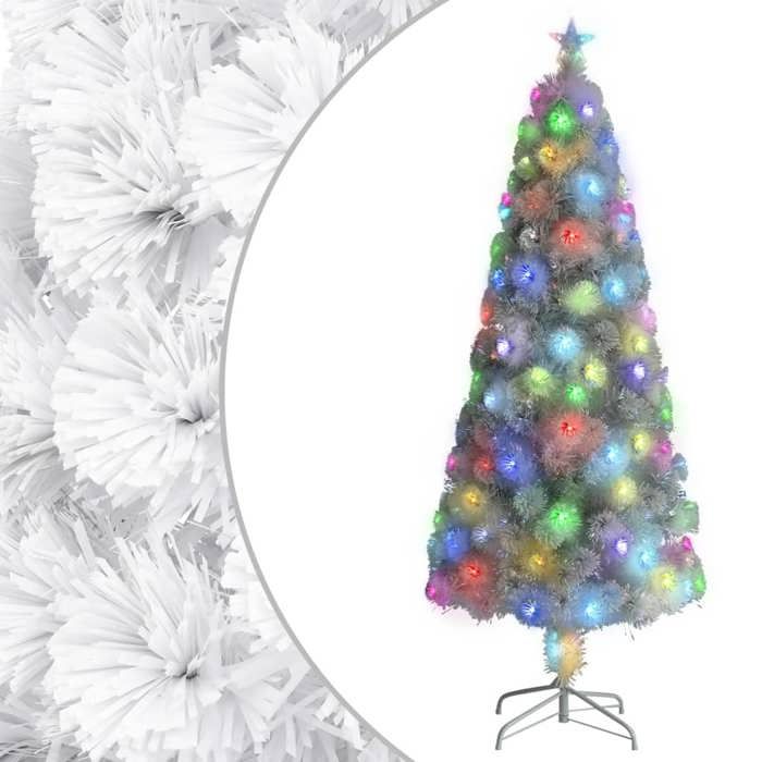 VidaXL Arbre de Noël Artificiel Pré-éclairé, Sapin de Noël avec LED, Décoration de Vacances, Ornement de Fête Intérieur 328453