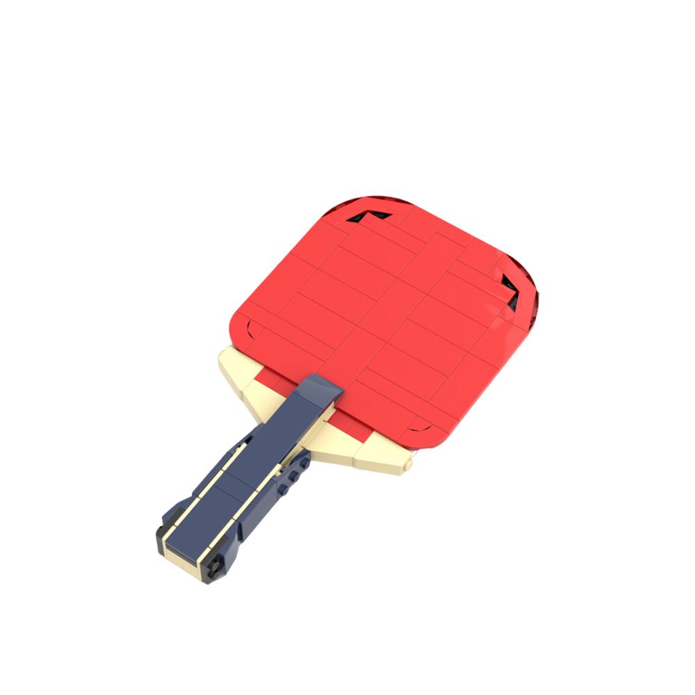 Gobricks MOC Красная Настольная ракетка Кирпичный Модель Китайская Профессиональная Настольная ракетка Набор Строительных Блоков Образовательные Игрушки Подарок