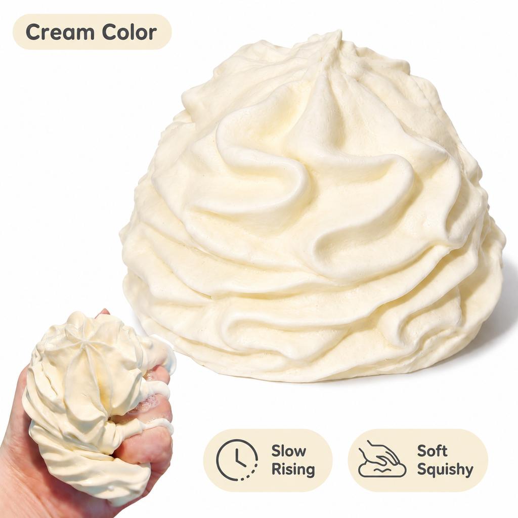 Cream Swirl Squishy Toy Slow Rising Imitation Whipped Cream Fidget Toy Soft Squeeze Stress Relief Decompression Party Gift