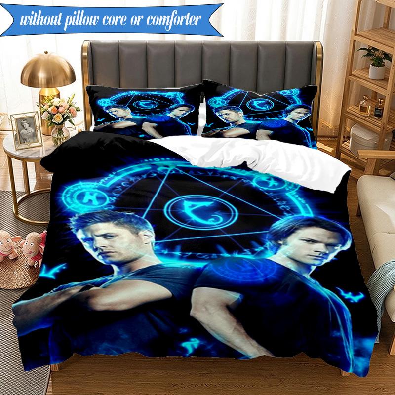 Natural Brother 3pcs K-pop Music Group Bedding set,Ideal for Bedroom, Dormitory,Including Duvet Cover And 2pcs Pillowcases,Fan Gifts
