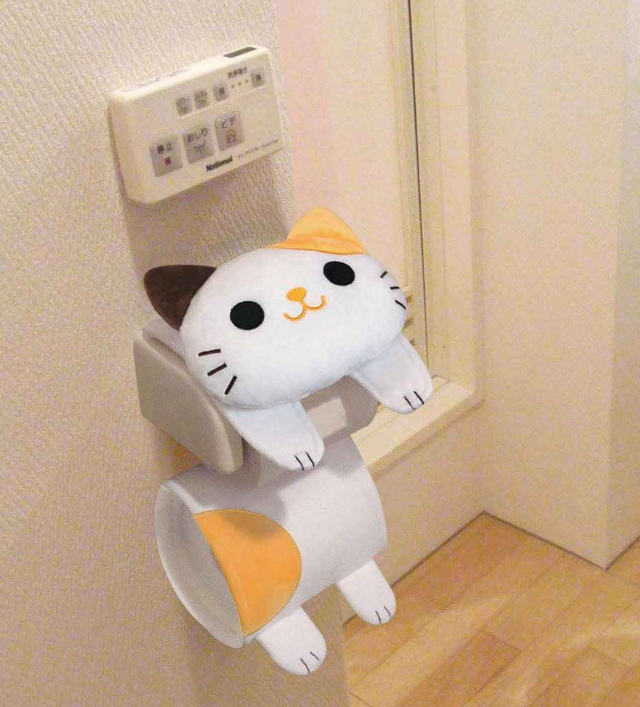 Rollenpapierhalter, Katze Plüschtier, Toilettenpapierhülle, Toilettendeckel, Waren, diverse Waren, Katze, Plüschtierhülle, niedlich, Katze, Mike