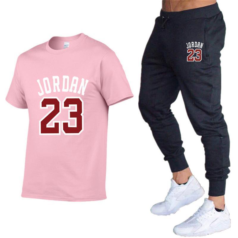 Verano Conjuntos Hombre Camisetas Pantalones Dos Piezas Sets Chándal Casual  Casual Camiseta Casual Estampado Jordan 23 Trouse comprar a buen precio —  entrega gratuita, reseñas reales con fotos — Joom