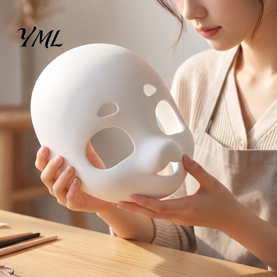 Plastic Base Mask Fursuit Head Mask, DIY Blank 3D Furry Animal Therian for Halloween Cosplay Masquerade Costume Party