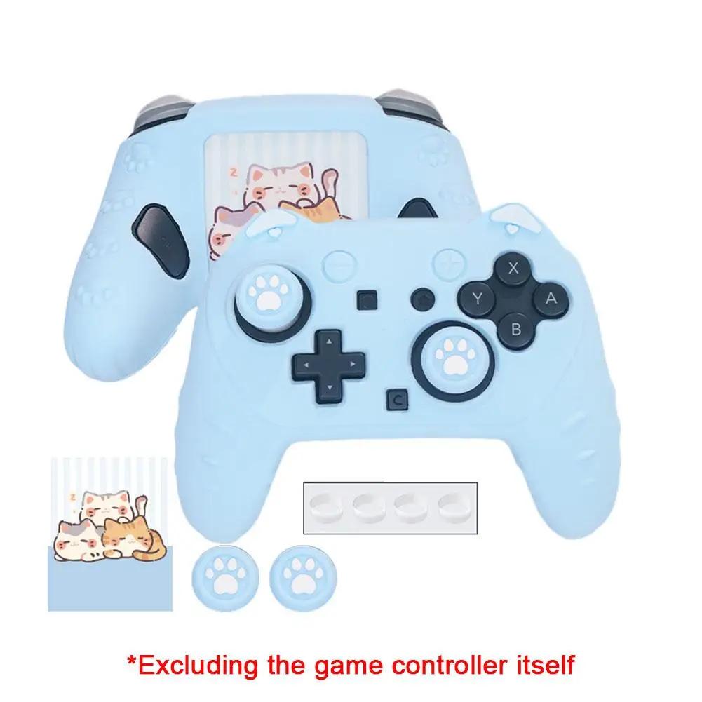 Cat Paw Silicone Soft Protector Sticker Rocker For Switch2 Cute Game Handle Shell Controller Thumb Stick Grip Cap Protector N8D9