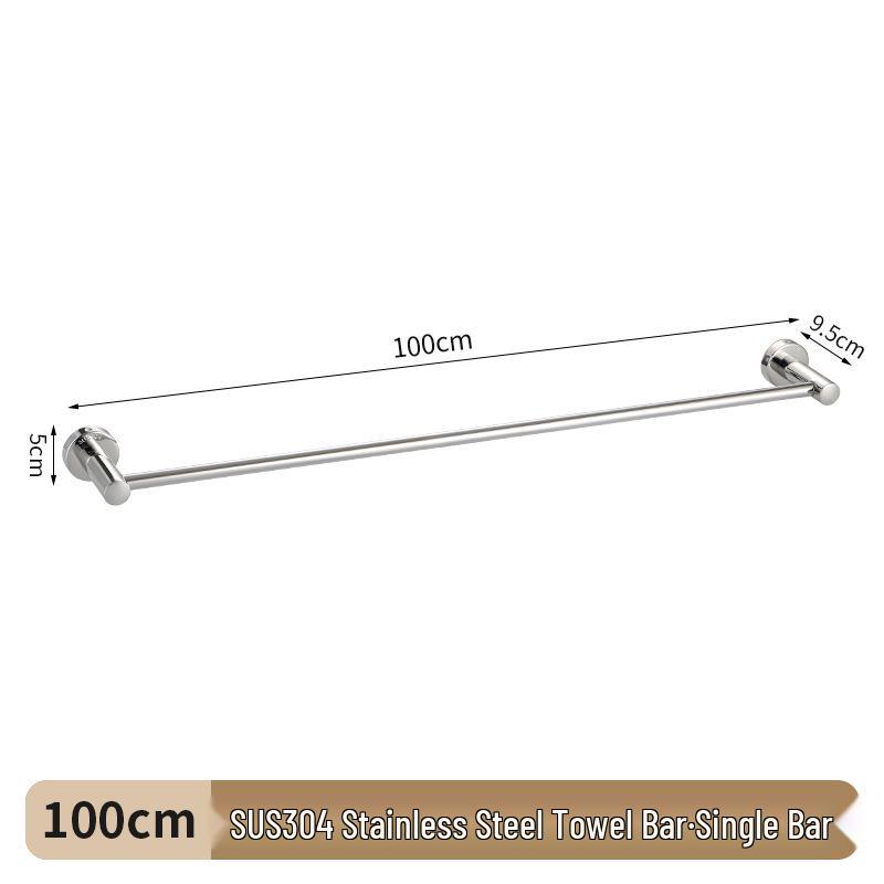 304 Stainless Steel Double Bar Bathroom Towel Rack