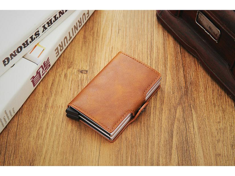 Carbon Fiber Anti-Demagnetization Card Holder Wallet - Multifunctional, Anti-Theft for Men