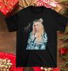 Nuova Maglietta Nera in Cotone Taglia Piena S-4XL Firma Avril Lavigne PP1093