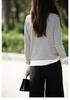 New Autumn Women's Short Sleeve Velvet Knit Pullover Sweater - Striped Round Neck Korean Style.
