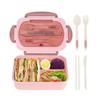 A Food Container for Lunch, a Set of Bento Boxes for Adults, with Utensils That Can Be Placed in the Microwave and Dishwasher