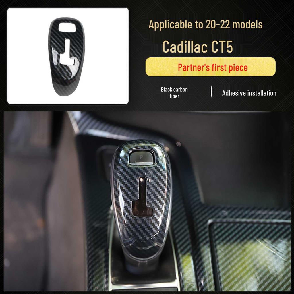 Cadillac CT5 (20-22) Carbon Fiber Interior Trim for Steering Wheel & Console