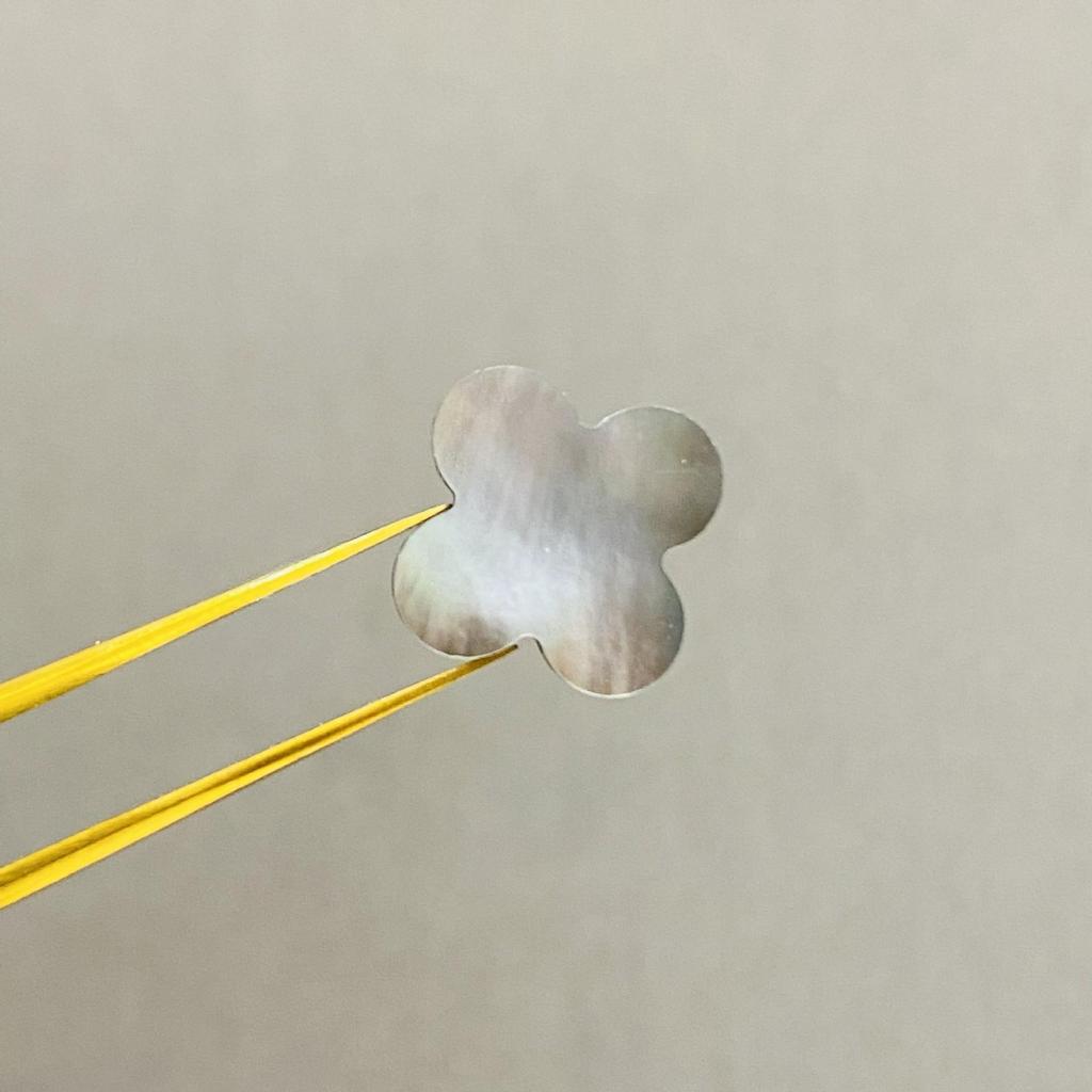 CNC S925 Silver & 18K Gold Four-Leaf Clover Five-Flower Bracelet Necklace, Non-Fading.