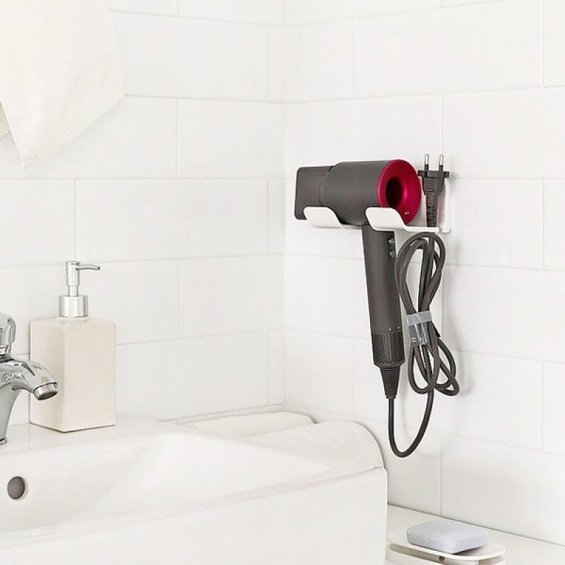 

Bathroom Strong Attachment Neat Wire Organizer Hair Dryer Stand