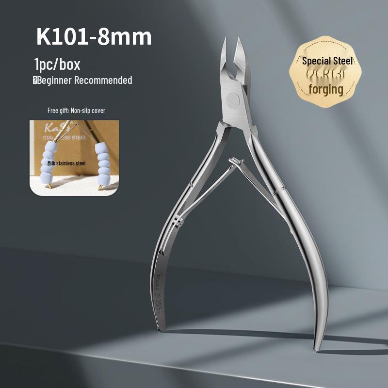 KaSi Slanted Edge Cuticle Nippers - Precision Nail Trimming & Hangnail Tool