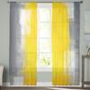 Yellow Gray Abstract Art Texture Tulle Curtains Living Room Bedroom Kitchen Window Treatment Chiffon Curtain Blinds Light Filtering Polyester Decor