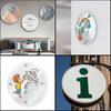 2 Pcs Circle Acrylic Sheets Clear Acrylic Plastic Disc Round Acrylic Panel Circle Blanks Sheets Sign PYF