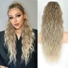 Synthetic Ponytail Hair Extension With Drawstring Wavy Long Water Wave Style Clip-in Or Tie-on Women