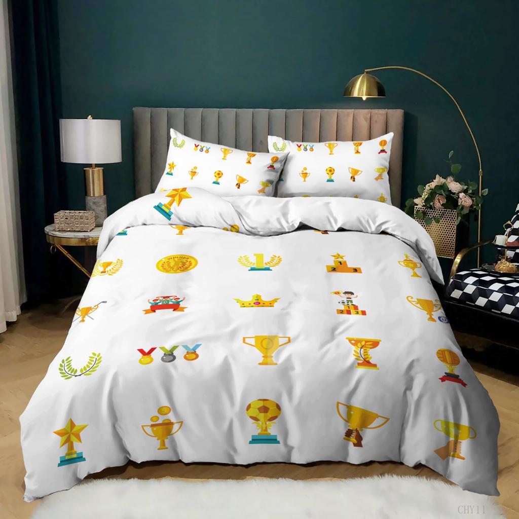 Sports Duvet Cover Set Tennis Sports Game Themed Twin Bedding Set Queen Size For Boys Microfiber Double Tennis Comforter Cover