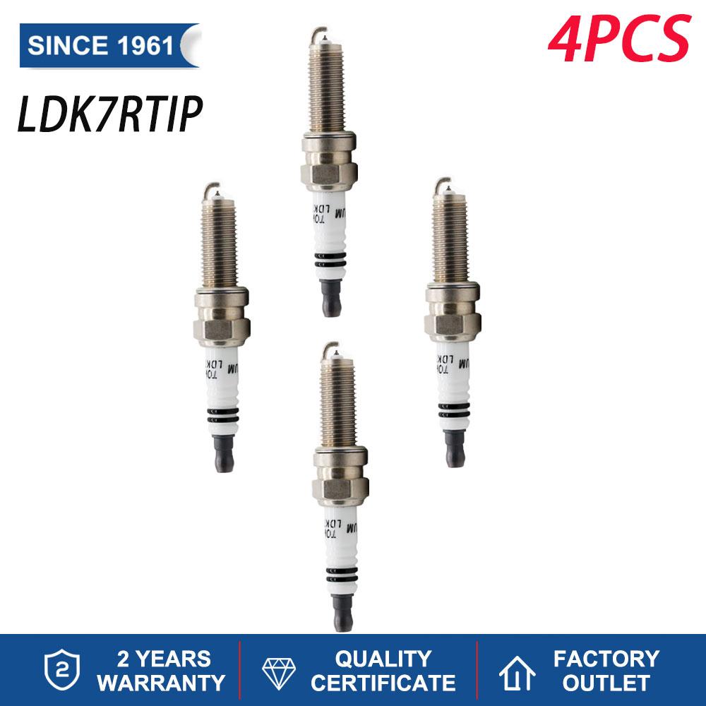 

4-8PCS Iridium Platinum Spark Plugs Torch LDK7RTIP Replace for LKR7BIX-P LKR7BIXP LKR7BI8 LKR7B9 SUZUKI 09482-00607 0948200607 4 pieces LDK7RTIP