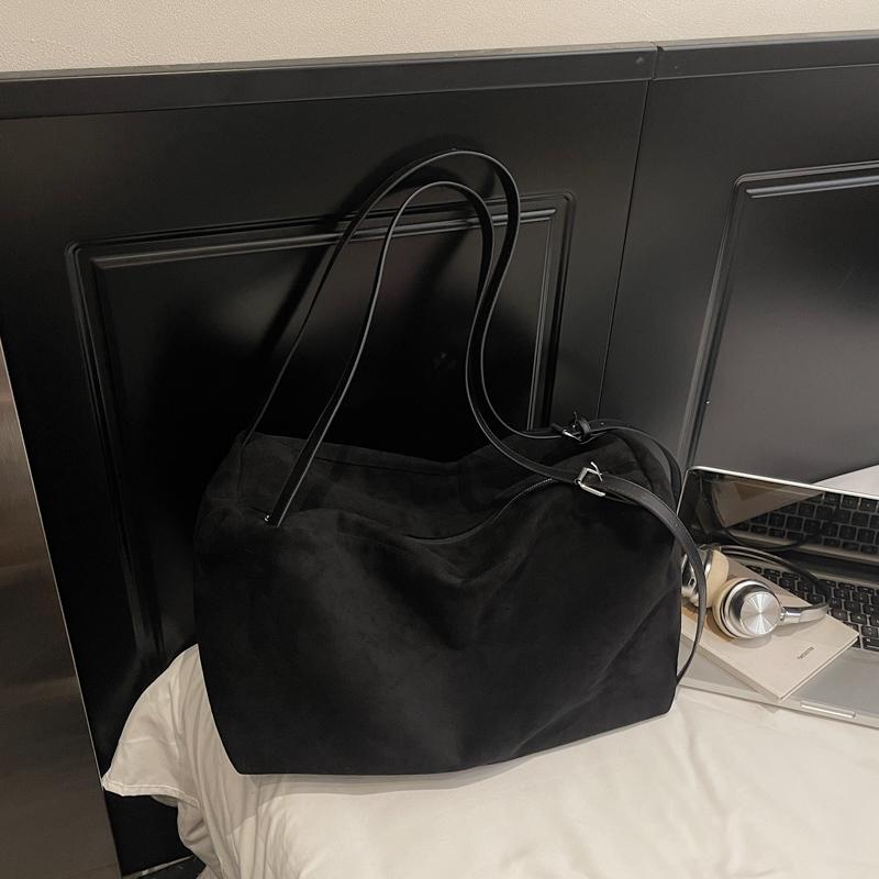 Tote Bag Large Capacity Suede Pillow Bag Women's Shoulder Crossbody Bag