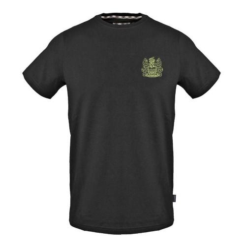 Aquascutum Herren T-Shirt mit Brustlogo und Rundhalsausschnitt