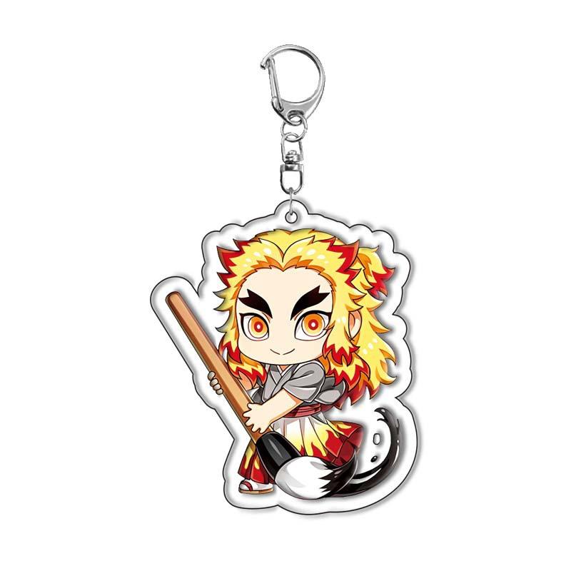 Anime Acrylic Keychain Y2k Cartoon Character Pendant Keyring Cosplay Gifts