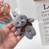 Plush Onepiece Rabbit Toys Little Bunny Pendant  Keychain Creative Doll Children's Gift for Small Girls