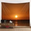Sea view tapestry, sunrise and sunset wall hanging, aesthetic tapestry, home hanging cloth, living room, bedroom, art decoration