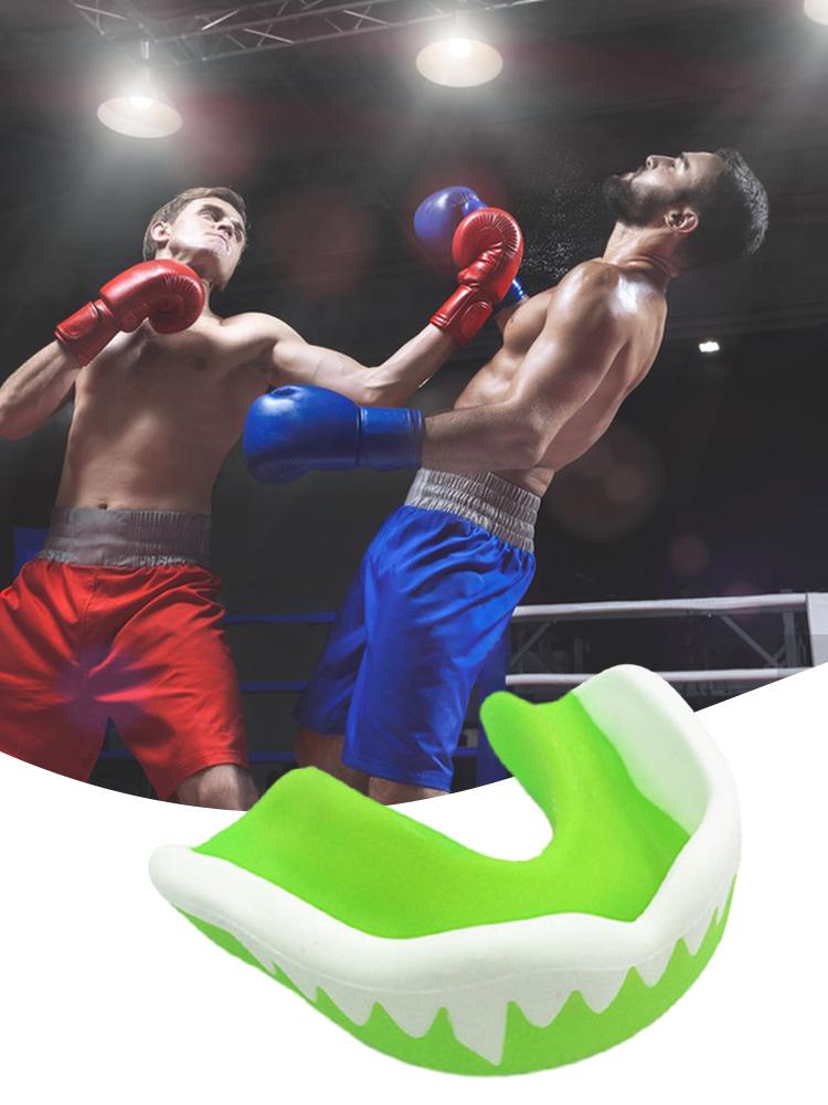 Mouth Guard Boxing Gum Shield with Storage Box Combat Sports Mouth Guard for Football Wrestling Hockey Lacrosse Boxing