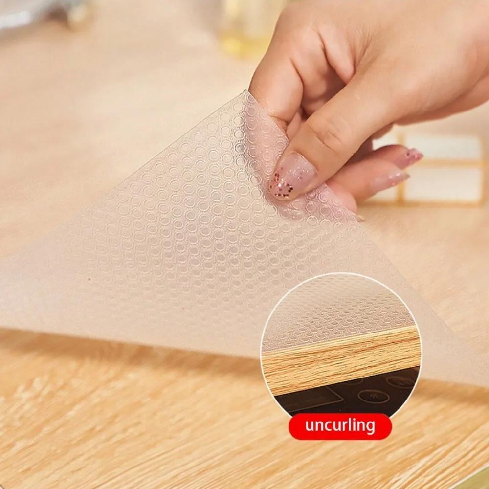 Cabinet Liners Non Slip Waterproof Clear Kitchen Drawer Shelf Liner Non Adhesive Mat for Fridge,Dresser, Wire Shelf,Cupboard