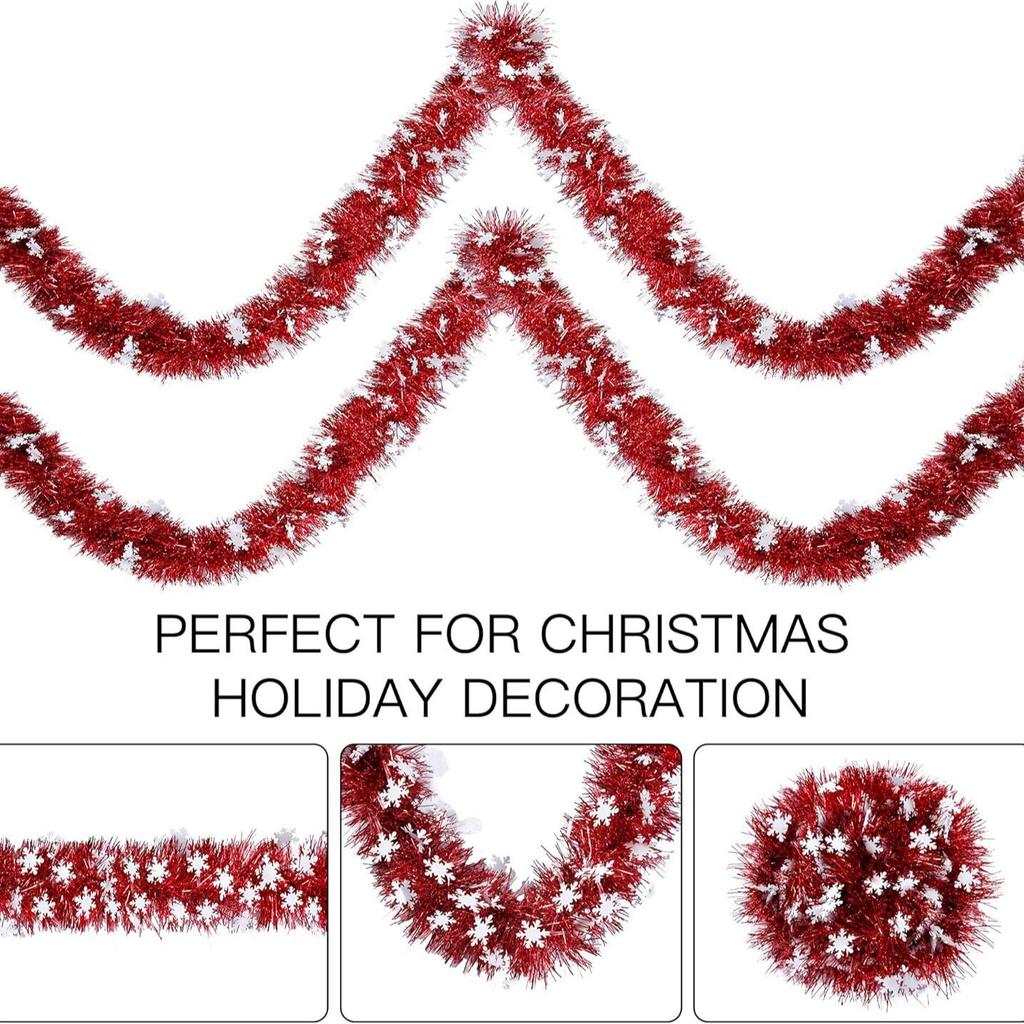 Christmas Decoration Top Snowflake Hexagram Shape Home Decoration Thickened Encrypted Ribbon Top Strips Party Supplies