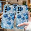 Phone Case: 2D Flat Samsung Galaxy A34 A35 S20 S22 S21 FE Plus Ultra Protective Case, Water Blueberry, Christmas Halloween Holiday Gift