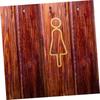 Black Gold Silver Toilet Sign Sticker Acrylic WC Sign Plate WC Signage Board  Shopping Mall