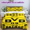 Voetbal Logo Patroon Beddengoed Dekbed Set Dekbedovertrek Kussensloop Huisdecoratie Verjaardagscadeau (1*dekbedovertrek+ 2*kussensloop, zonder vulling)