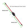 12-24V 30A Waterproof DPST Double Side Wiring Cable Switches with Quick Connect/Disconnect On Off Universal for Motorcycle