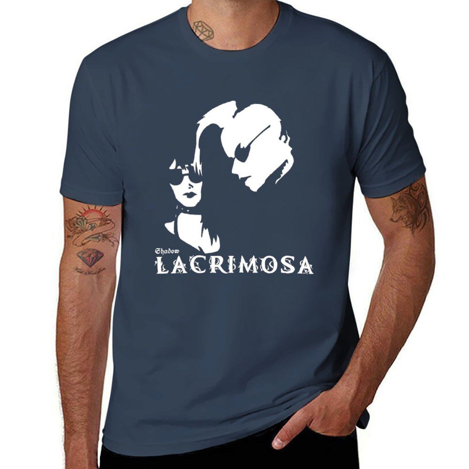 Футболка Lacrimosa футболки дизайнерская хлопковая футболка 100% Футболка S