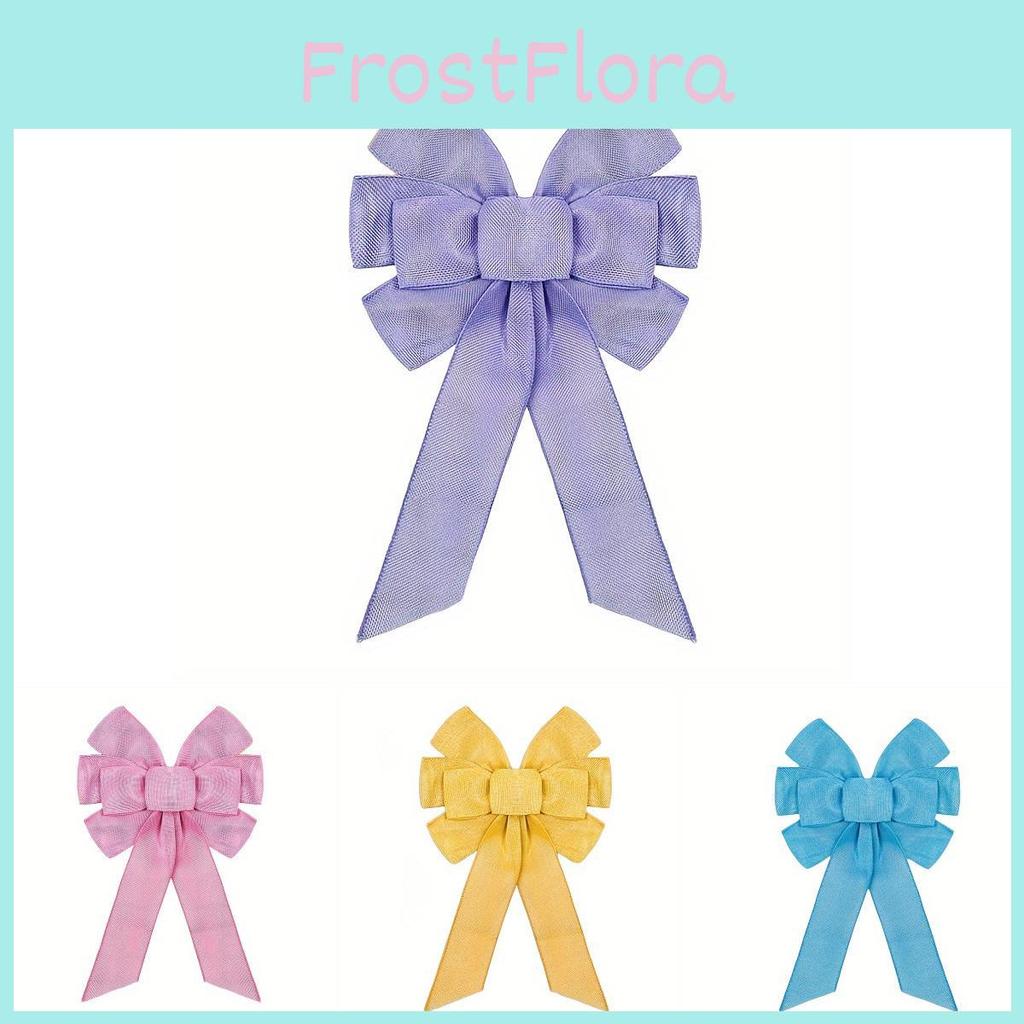 Beautiful Spring Floral Wreath With Stylish Bow In Multiple Colors For Festive Decor