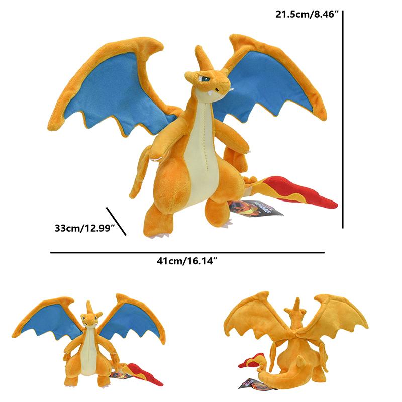 

Новые блестящие плюшевые игрушки Charizard XY Fire Dragon аниме-фильмы Posket Monster мягкая игрушка детский подарок на день рождения 1Pcs