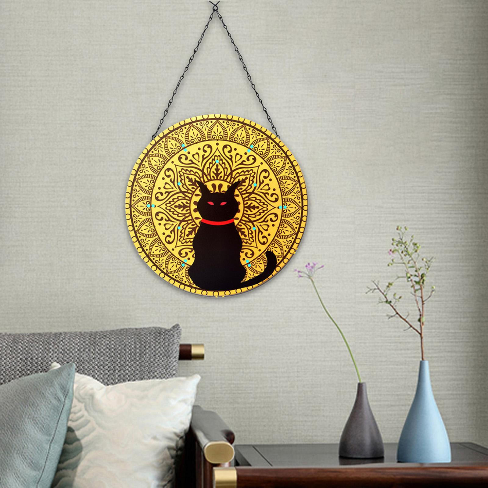 

Decorative Iron Art Wall Decor Hanging Disc Christmas Sculpture for Bedroom Study Indoor Front