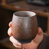 Tazza da maestro ceramica cinque elementi tazza da tè tazza singola grande cambio di forno retrò giapponese ceramica grezza set da tè Kung Fu set di tazze da tè