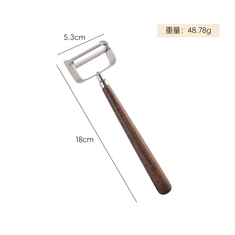 

Stainless Steel, Walnut Handle, Peeler, Fruit Planer, Household, Kitchen Small Tool, Multifunctional, Fruit and Potato Scraper