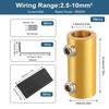 10Pcs 6 AWG Gauge Wire Connector Nut Kit, 80A Splicing Quick Wiring Connection Terminal, Circuit Connector Wire Connector with 20Pcs Screws and 10