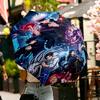 Jujutsu Kaisen Print Umbrella Automatic Opening/ Closing - Portable Foldable Design - Daily Use for Travel/Outdoor - Gift for Birthday