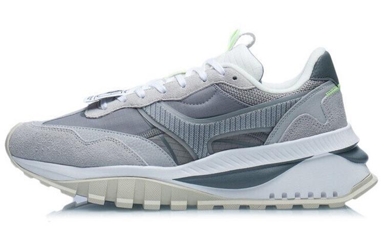 Li Ning Fangyuan EVO Textile, Synthetic Leather, Split Suede Slip Resistant Abrasion Resistant Low top Running Shoes AGCR227-2
