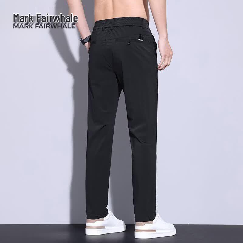MARK FAIRWHALE Men s Ice Silk Straight Casual Pants 28