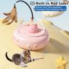 Laser Cat Toy,Electric UFO Cat Wand with Bell,Pet Training Toy,Replaceable Feather Accessories,Interactive Toy, Suitable for Bored Cats/kittens/dogs