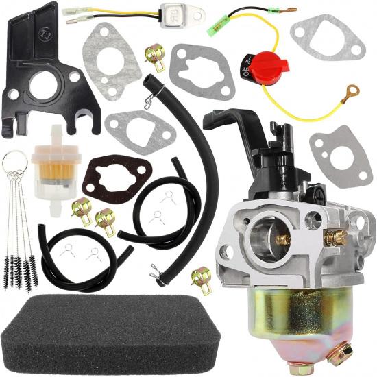 Carburetor Kit Compatible with Black Max PowerBoss 2500 3500 3550 3650 4550 5250 Watt JD4000 6.5hp 030252 XL4000 196cc 205cc BM903500 BM903511