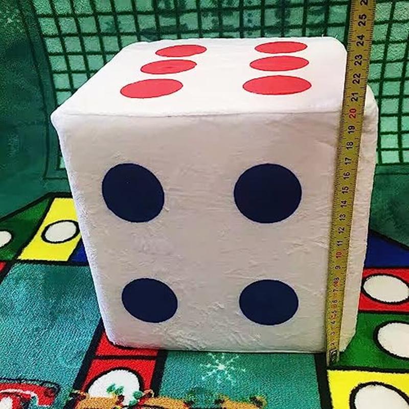 20cm Creative Dice Cloth Doll Pillow Plush Toys Children Gift Activities Fun Games Dice Game Toys